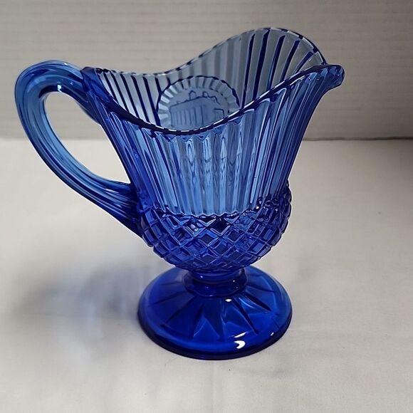 Avon vintage cobalt blue Mt. Vernon George Washington small pitcher/creamer - Picture 3 of 9